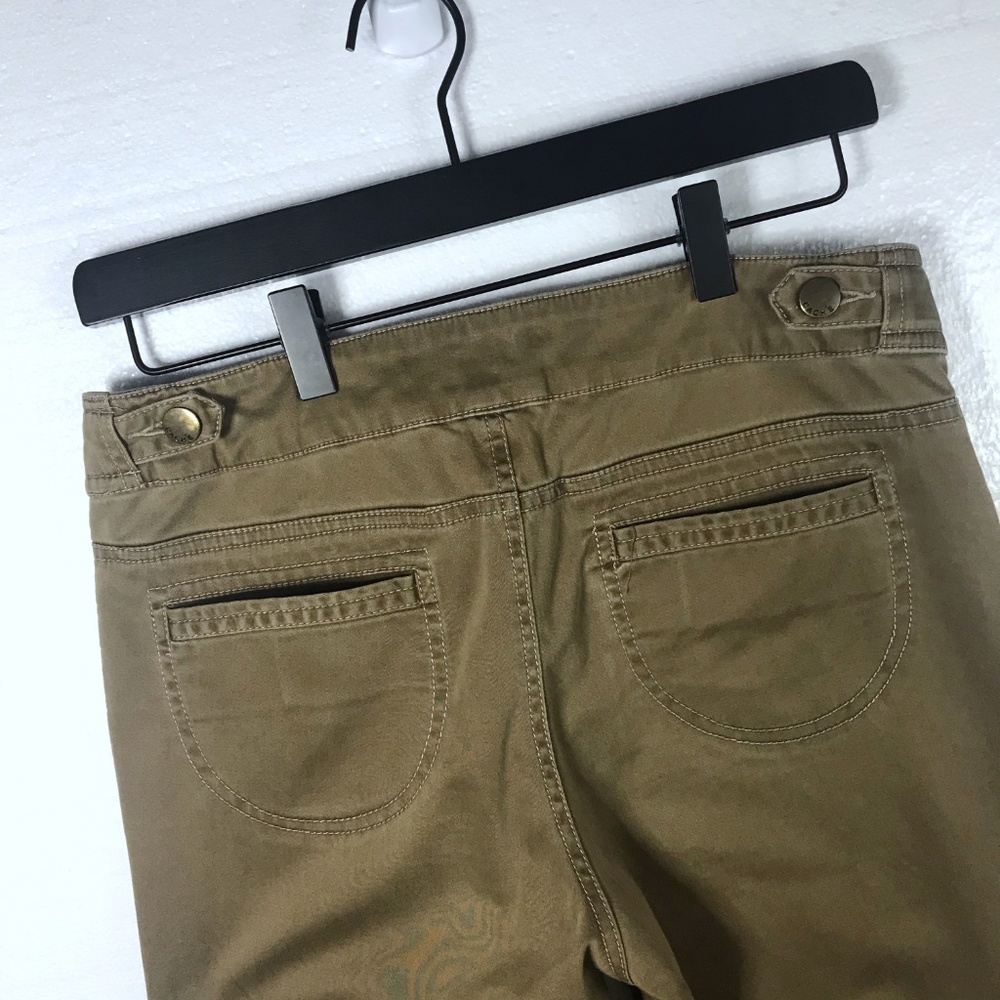 Cache 6 Brown Button Detail Casual Trouser Pants - image 5